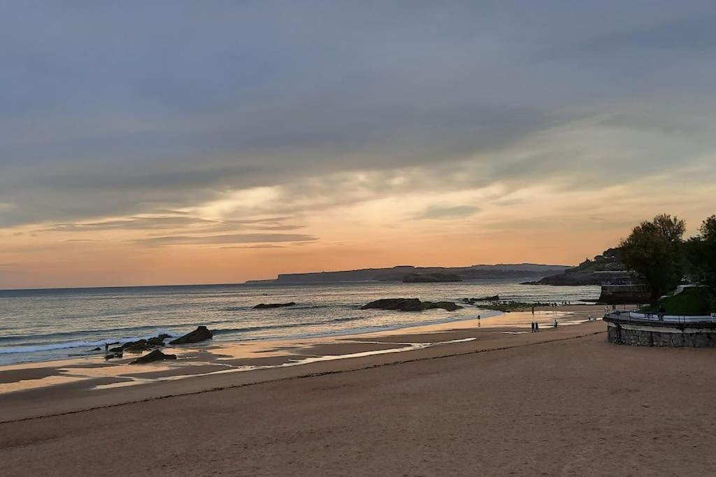 Soleado Apartamento Con Garaje Santander Bagian luar foto