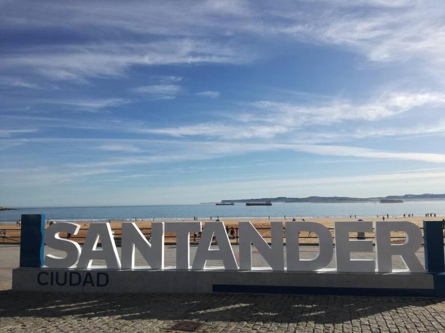 Soleado Apartamento Con Garaje Santander Bagian luar foto